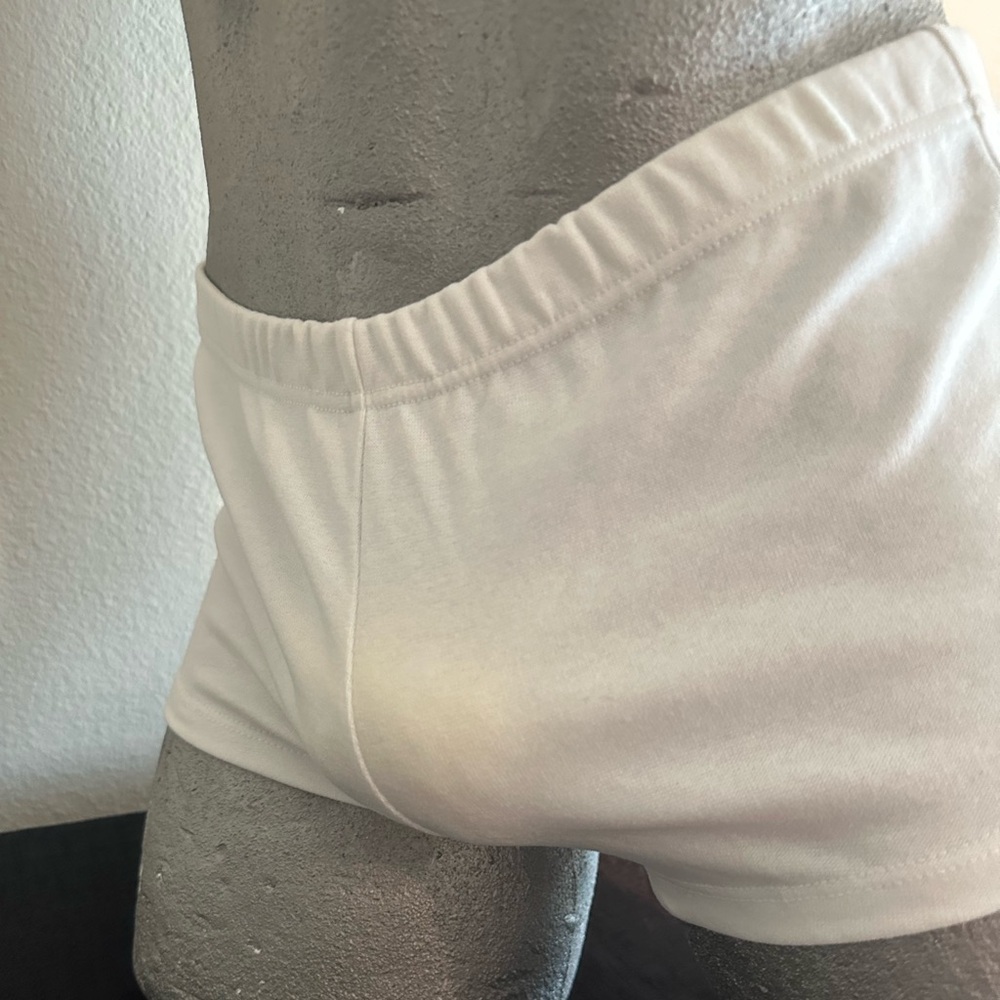 Poly Cotton Boxer Trim Boxer 132- White - Picture 5 of 7
